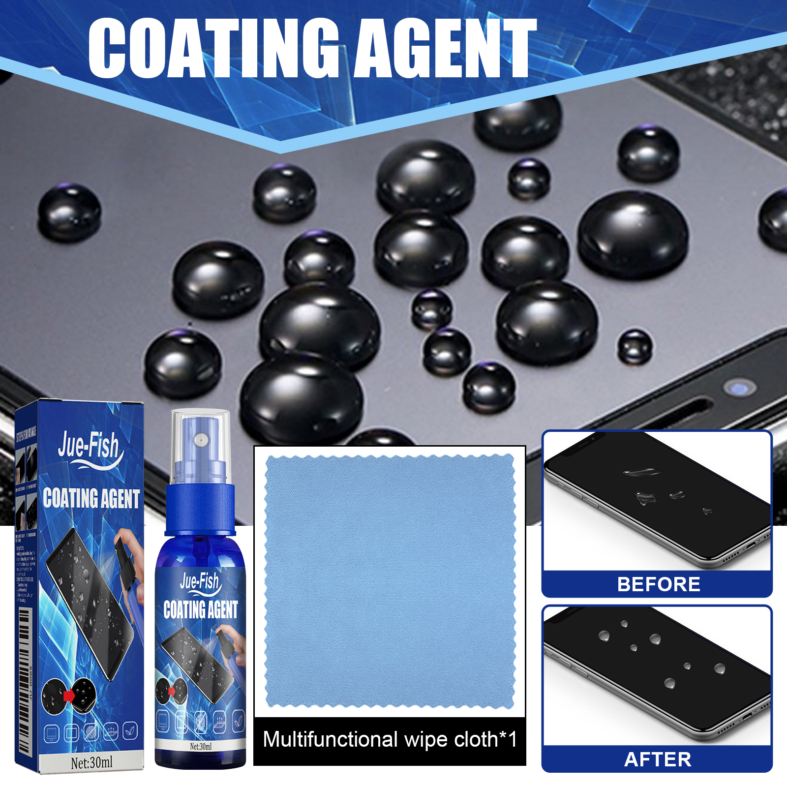 Screen Coating Agent, Smartpho - Oleophobic Coating Spray recension och pris
