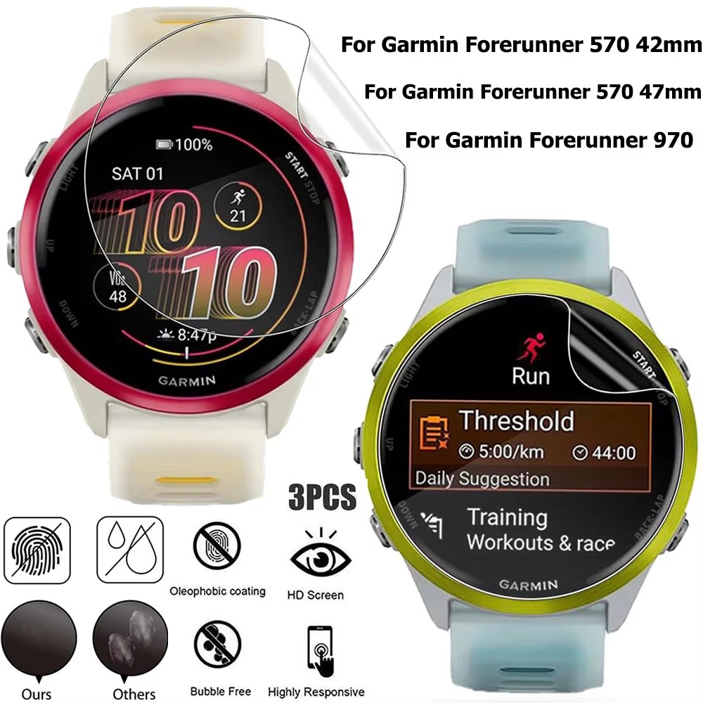 1-3Pcs Hydrogel Film For Garmi - Hydrogel Screen Protector recension och pris