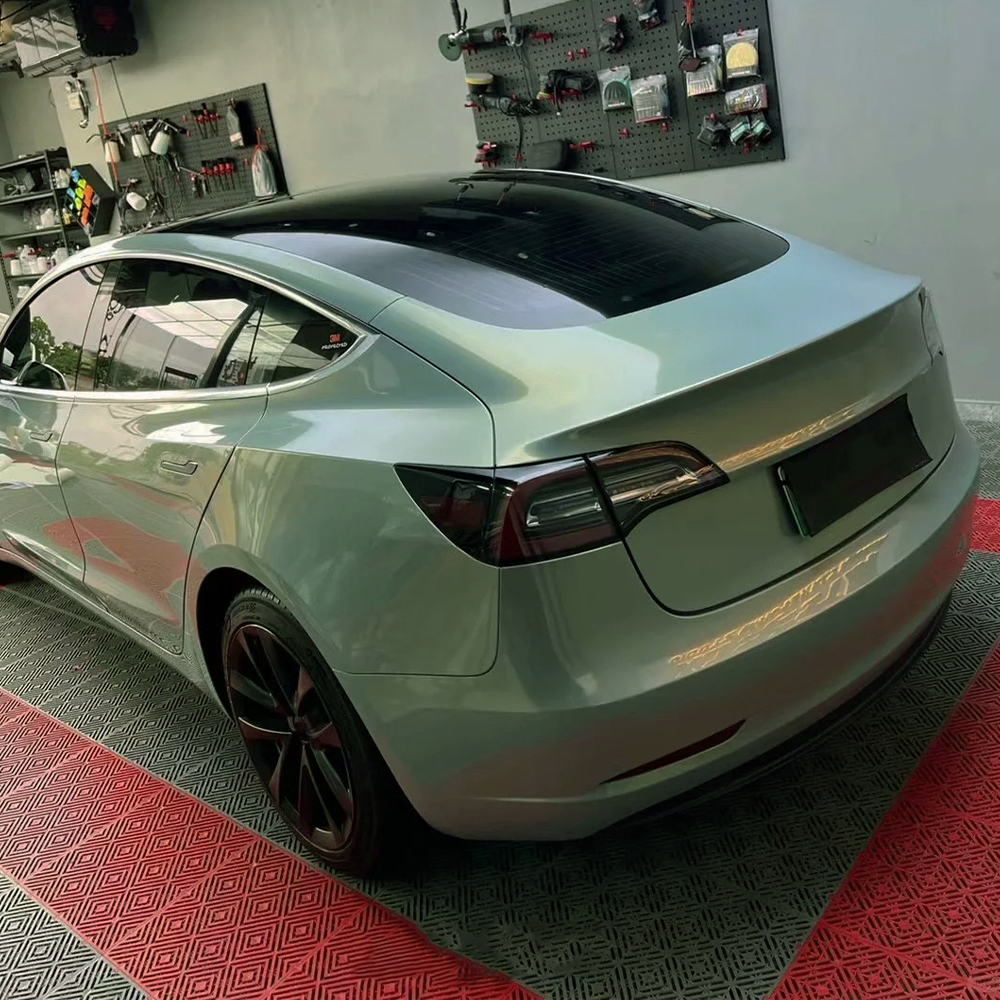 Car Vinyl Wrap Film Mica Green - Air Bubble Remover recension och pris