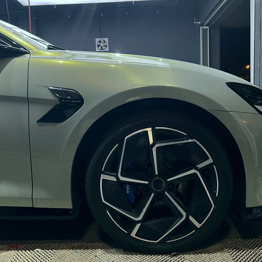 Car Vinyl Wrap Film Mica Green - Air Bubble Remover recension och pris
