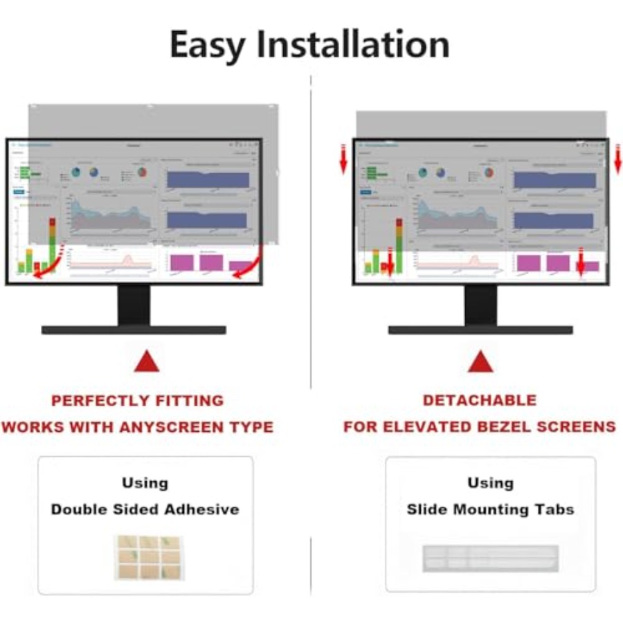 32 Inch Computer Privacy Scree - Privacy Filter 2Pack recension och pris