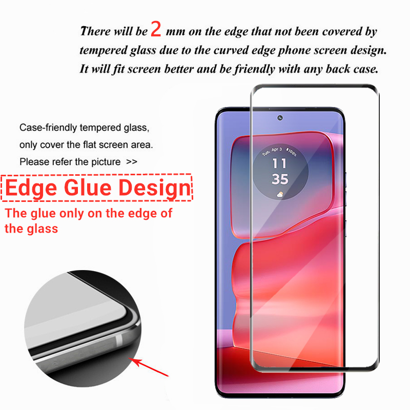 2/4PCS 3D Curved Edge Glass Fo - Curved Edge Screen recension och pris