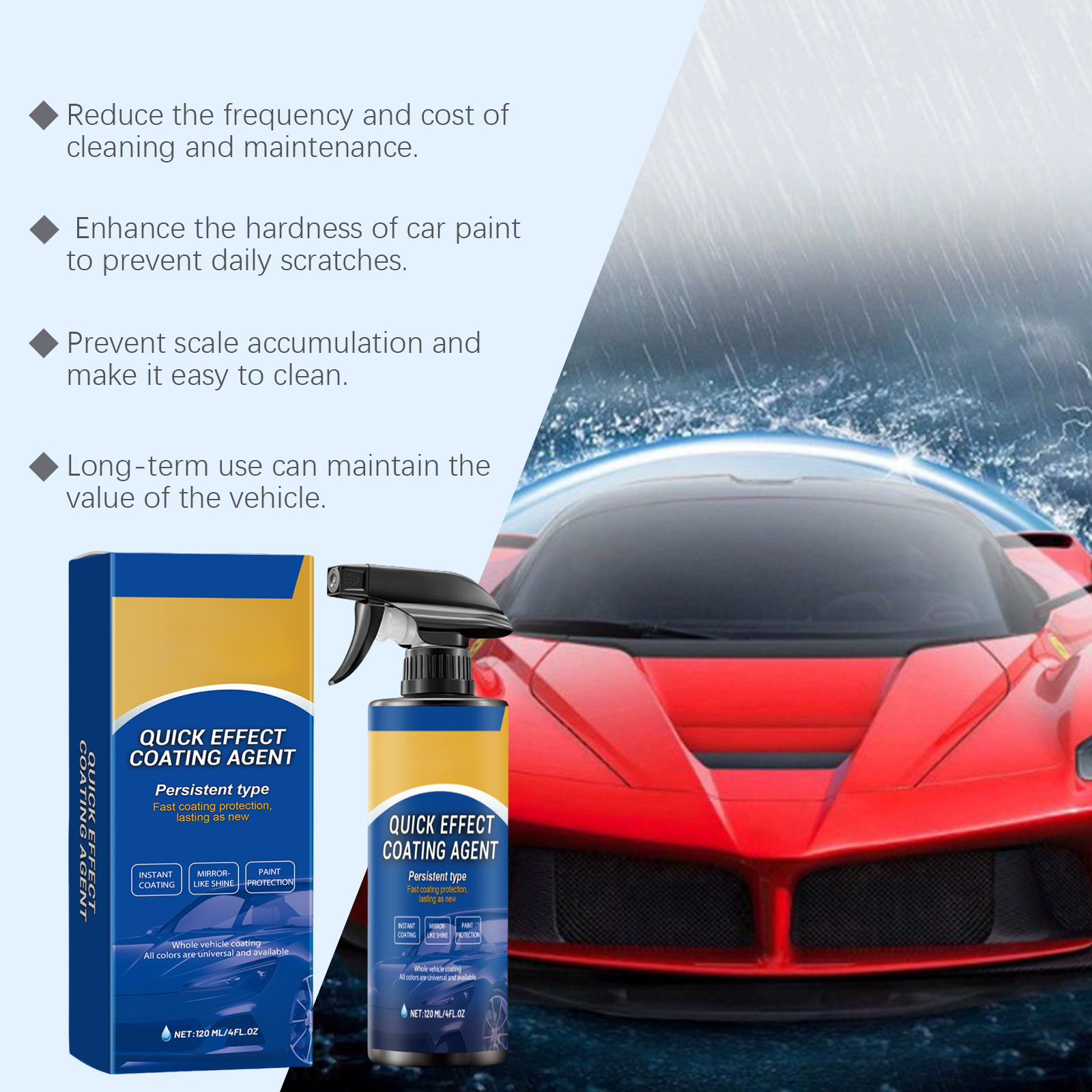 Car Quick Coating Agent Spray  - Nano Liquid Coating recension och pris