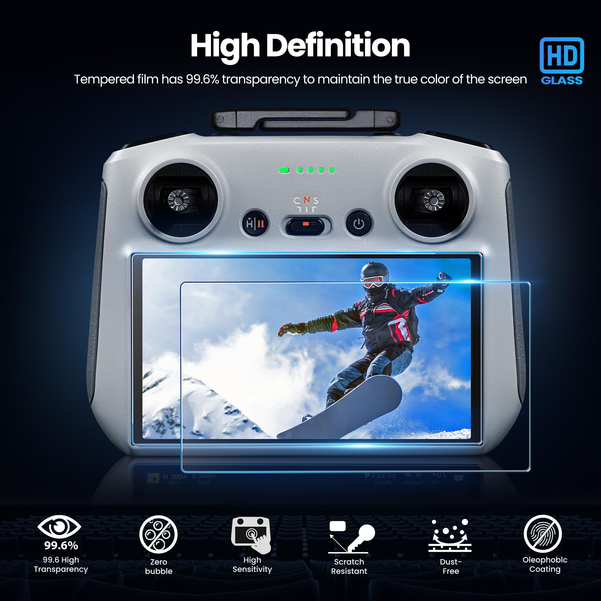 HD Tempered Glass Screen Prote - Glass Protector Auto recension och pris